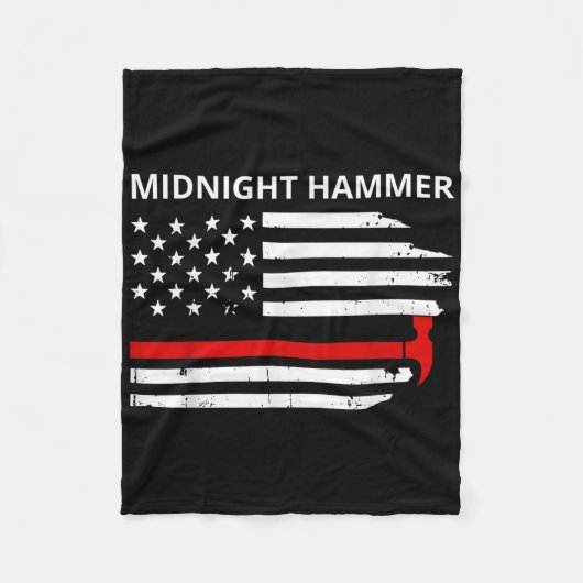 Midnight Hammer B-2 Stealth Jet Operatie Merica Vl Fleece Deken (Voorkant)