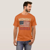 Midnight Hammer B-2 Stealth Jet Vlag Verenigde Sta T-shirt (Voorkant volledig)