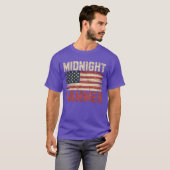Midnight Hammer B-2 Stealth Jet Vlag Verenigde Sta T-shirt (Voorkant volledig)