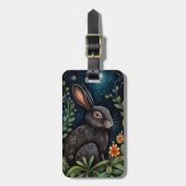 Midnight Hare Bagagelabel (Voorkant verticaal)