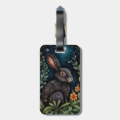 Midnight Hare Bagagelabel (Achterkant verticaal)