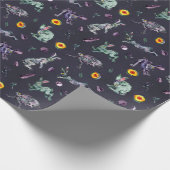 Midnight Hare Magic Cottagecore inpakpapier (Hoek)