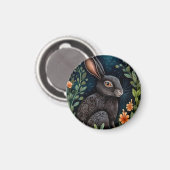 Midnight Hare Magnet (Voorkant / Achterkant)