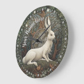 Midnight Hare Natuur Boho Grote Klok (Hoek)
