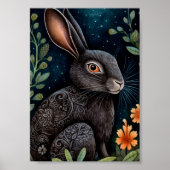 Midnight Hare Poster (Voorkant)