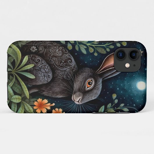 Midnight Hare Telefoonhoes Case-Mate iPhone Case (Achterkant (horizontaal))