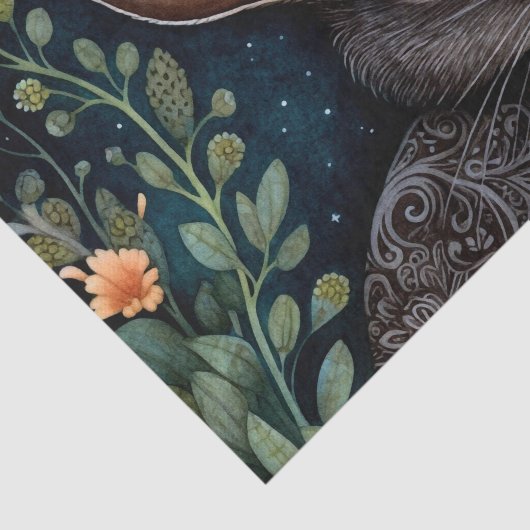 Midnight Hare Tissuepapier (Detail)