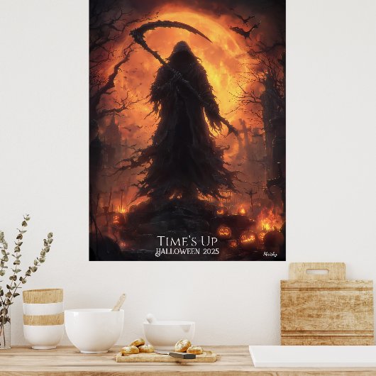 Midnight Harvester Halloween Poster (Keuken)