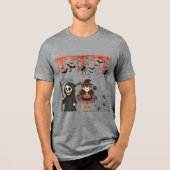Midnight Haunt Society grijs Tri-Blend Shirt (Voorkant)