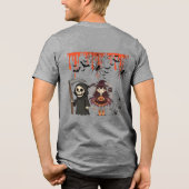 Midnight Haunt Society grijs Tri-Blend Shirt (Achterkant)