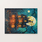 Midnight Haunting - Spooky Old House Legpuzzel (Horizontaal)