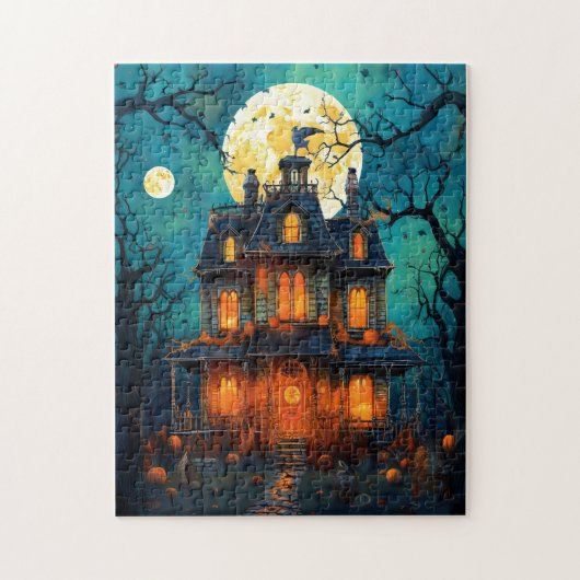 Midnight Haunting - Spooky Old House Legpuzzel (Verticaal)