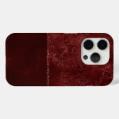 Midnight Henna Romance | Red Satiny Grunge Damask Case-Mate iPhone Case (Achterkant (horizontaal))