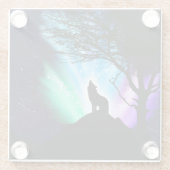 Midnight Hoging Glazen Onderzetter (Achterkant)