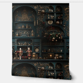 Midnight Holiday Enchantment Botanical Behang