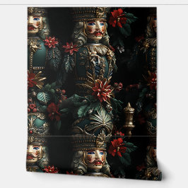 Midnight Holiday Enchantment Botanical Behang