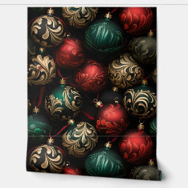 Midnight Holiday Enchantment Botanical Behang