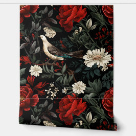 Midnight Holiday Enchantment Botanical Behang