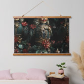 Midnight Holiday Enchantment Botanical Hangend Wandkleed (Slaapkamer)