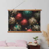 Midnight Holiday Enchantment Botanical Hangend Wandkleed (Slaapkamer)