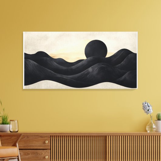 Midnight Horizon Canvas Afdruk (Insitu (Woonkamer))