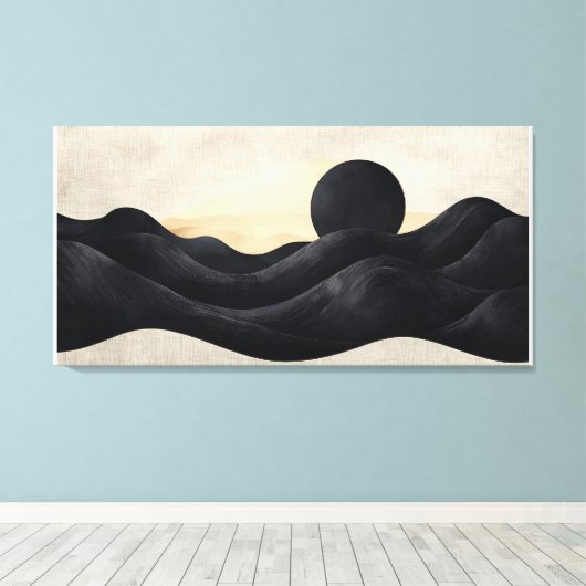 Midnight Horizon Canvas Afdruk (Insitu (Houten vloer))