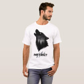 Midnight Howl , alpha wolf Graphic Tee T-shirt (Voorkant volledig)