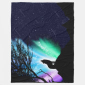 Midnight Howl Fleece Deken (Voorkant)