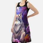 Midnight Howl Floral Wolf Schort (Insitu)