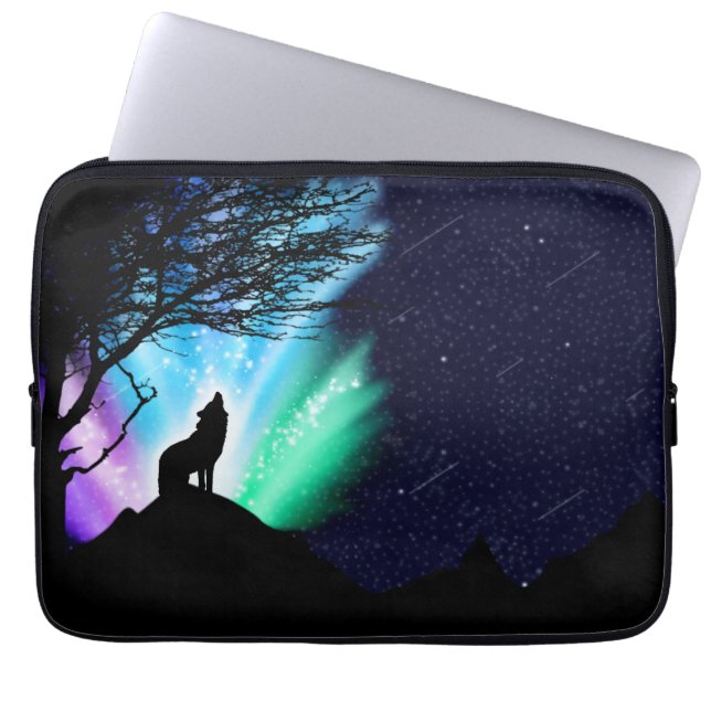 Midnight Howl Laptop Sleeve (Voorkant)