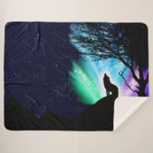 Midnight Howl Sherpa Deken (Voorkant (horizontaal))