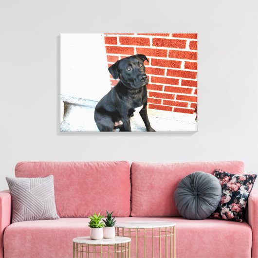 Midnight in a Pensive Mood Canvas Afdruk (Insitu (Woonkamer))