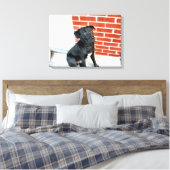 Midnight in a Pensive Mood Canvas Afdruk (Insitu (Slaapkamer))