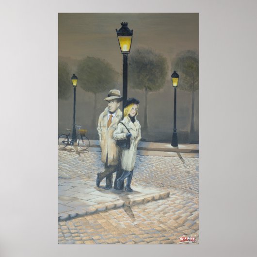 Midnight in Parijs Poster (Voorkant)