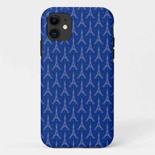 Midnight in Paris-Eiffeltoren Case-Mate iPhone Case (Achterkant)