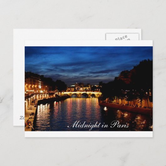 Midnight in Paris kaart (Voorkant / Achterkant)