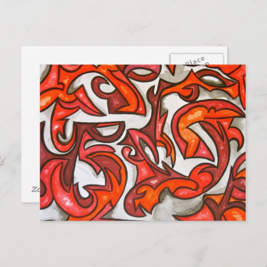 Midnight In Venice - Abstract Postcard Briefkaart (Voorkant / Achterkant)