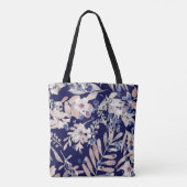 Midnight Indigo Eucalyptus & Blueberry Botanical Tote Bag (Achterkant)
