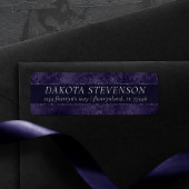 Midnight Indigo Romance | Satiny Grunge Adres Etiket