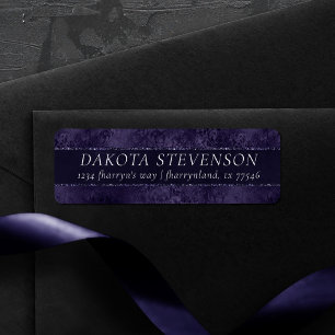 Midnight Indigo Romance   Satiny Grunge Adres Etiket