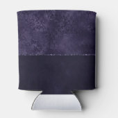 Midnight Indigo Romance | Satiny Grunge Damask Blikjeskoeler (Achterkant)