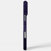 Midnight Indigo Romance | Satiny Grunge Damask Case-Mate iPhone Case (Achterkant / Rechts)