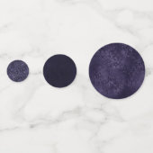 Midnight Indigo Romance | Satiny Grunge Damask Confetti (Voorkanten)