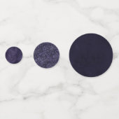 Midnight Indigo Romance | Satiny Grunge Damask Confetti (Achterkanten)