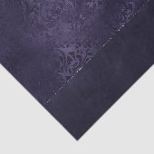 Midnight Indigo Romance | Satiny Grunge Damask Tissuepapier (Detail)