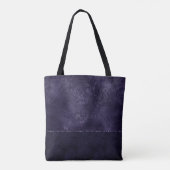 Midnight Indigo Romance | Satiny Grunge Damask Tote Bag (Achterkant)