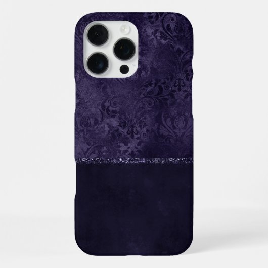 Midnight Indigo Romance | Zijdeachtige Grunge Dama iPhone Hoesje (Achterkant)