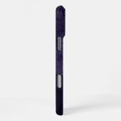 Midnight Indigo Romance | Zijdeachtige Grunge Dama iPhone Hoesje (Rechterkant)