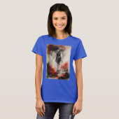 "Midnight Inferno: Devilish Aquarelle" T-shirt (Voorkant volledig)