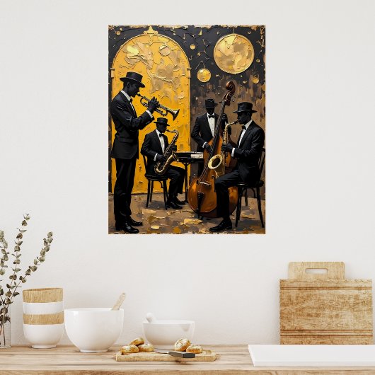 Midnight Jazz Ensemble Poster (Keuken)